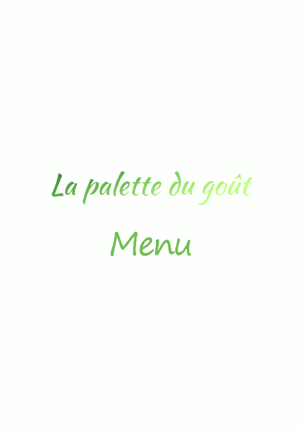 La pallette du gout